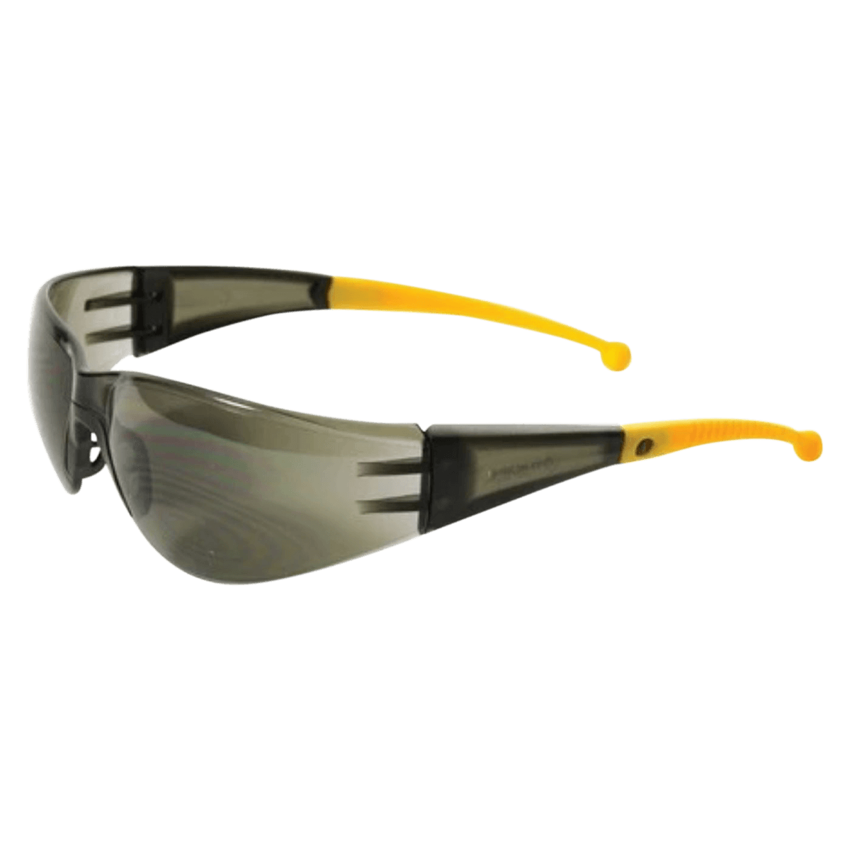 Pro-Vision Flare Safety Eyewear, Clear Lens, Black/Yellow Frame, Each