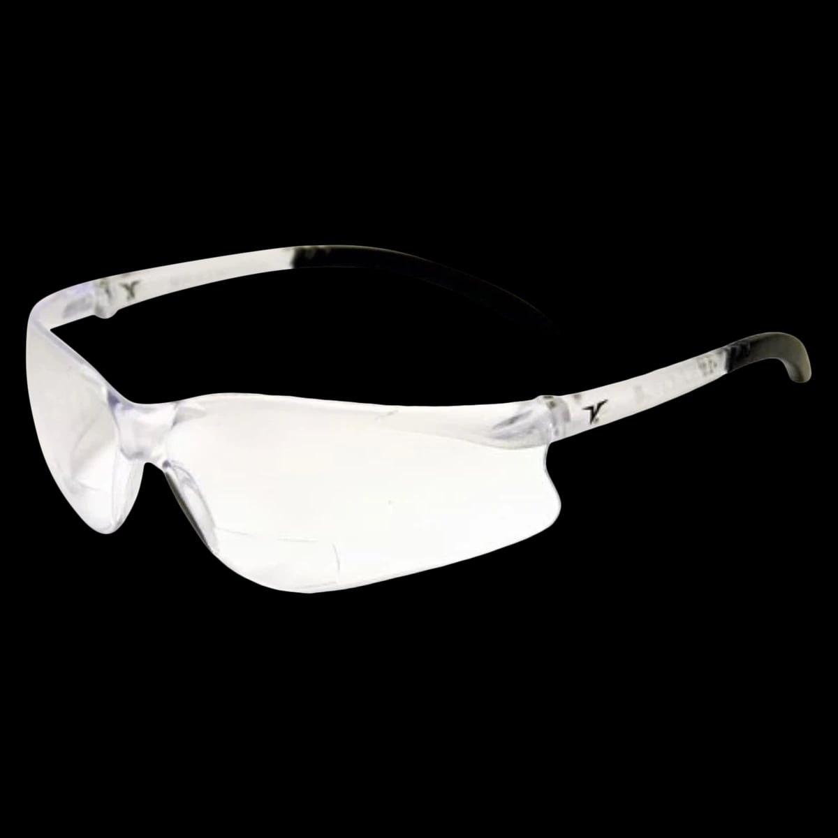 Bad Dogs 2.0 Diopter Clear Protective Eyeglasses with Black Tips