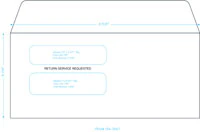 Standard Register Company Envelope White Gummed, 500/Package