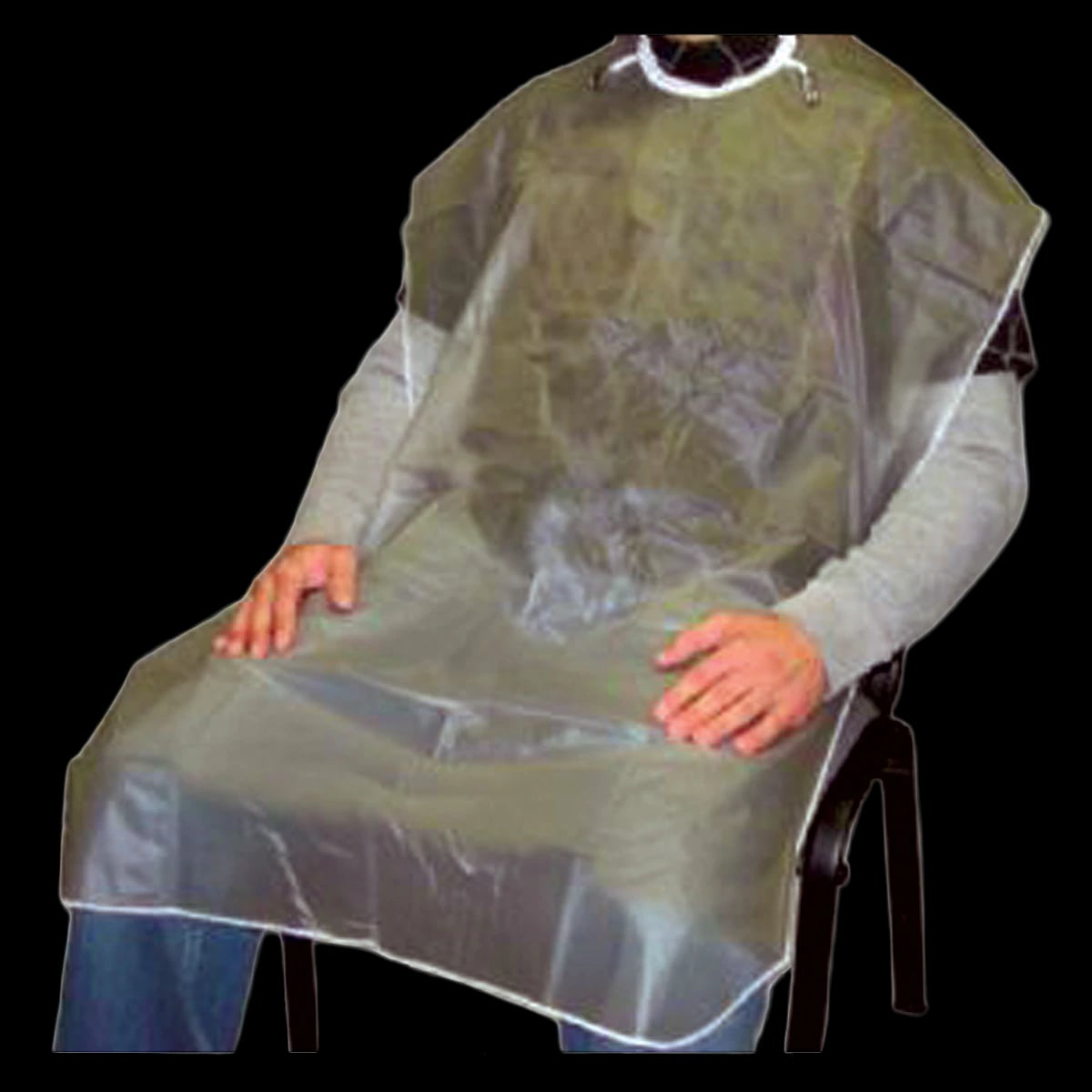 Palmero Plastic Knee Length Patient Throw, 27" x 44", Clear, #851
