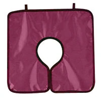 Cling Shield Lead-Free X-Ray Apron Panoramic Poncho, Adult, Mauve, Vinyl, Without Collar, 0.3 mm, Each