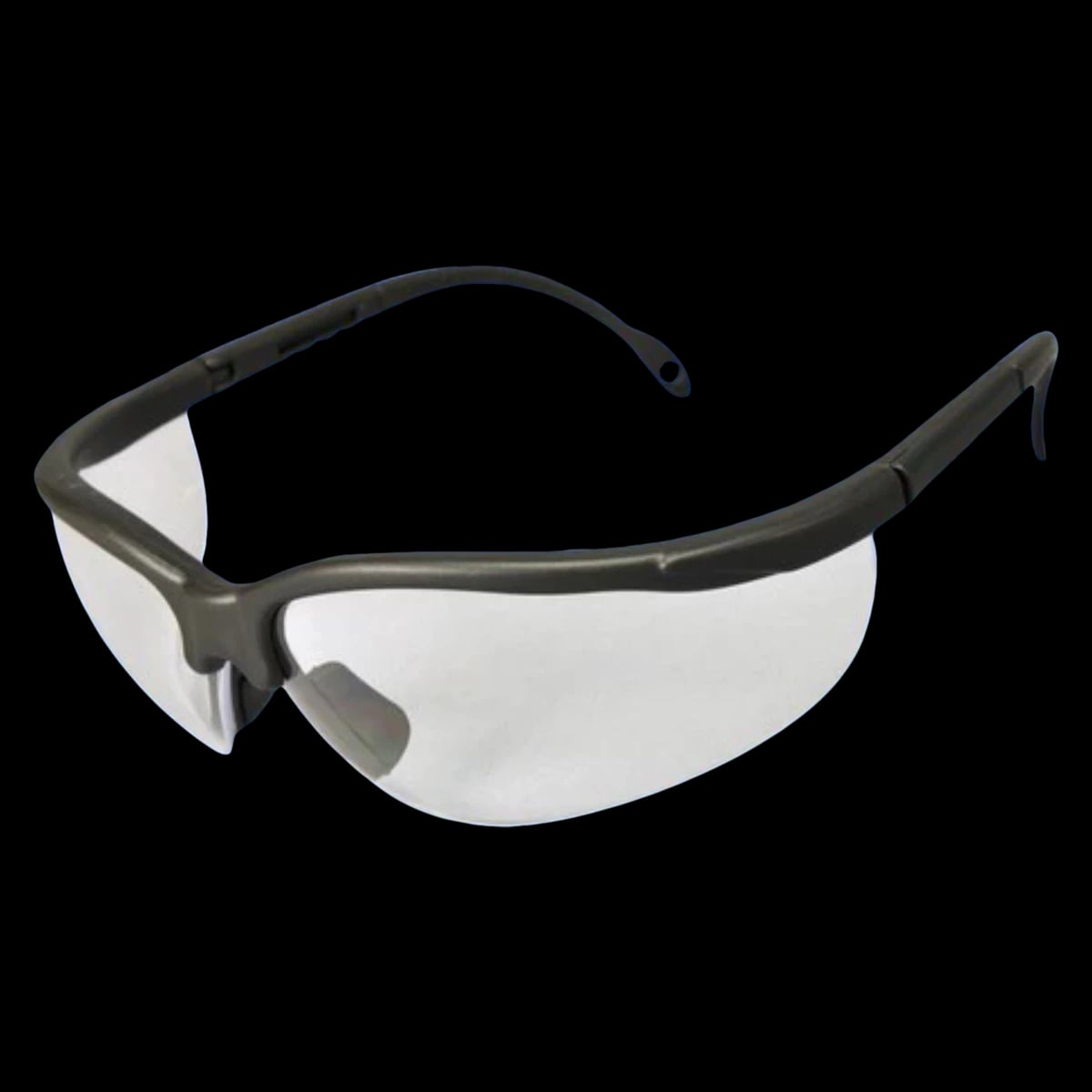 Palmero ProVision Sphere-X Wrap Safety Eyewear, Black Frame, Clear Lens, 1/Pk, 3707