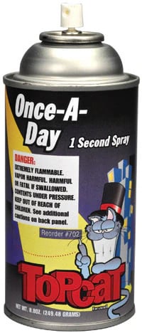 Once-A-Day One Second Spray Handpiece Lubricant/Cleaner, 8.8 oz Aerosol Can with Extension Tube, Item 702