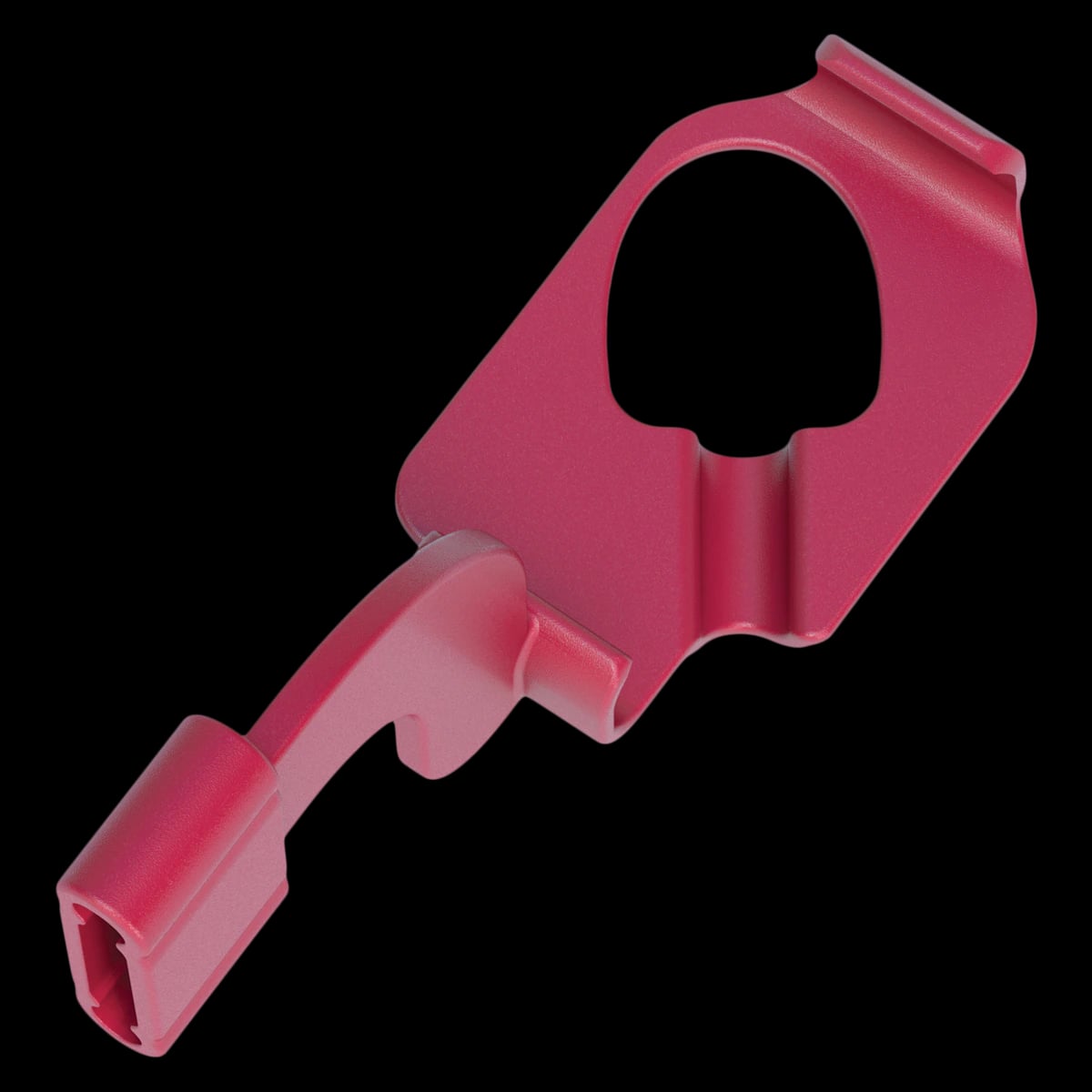DEXIS Titanium Sensor Holder, Horizontal Bitewing Snap-In, Red, 1.013.1099