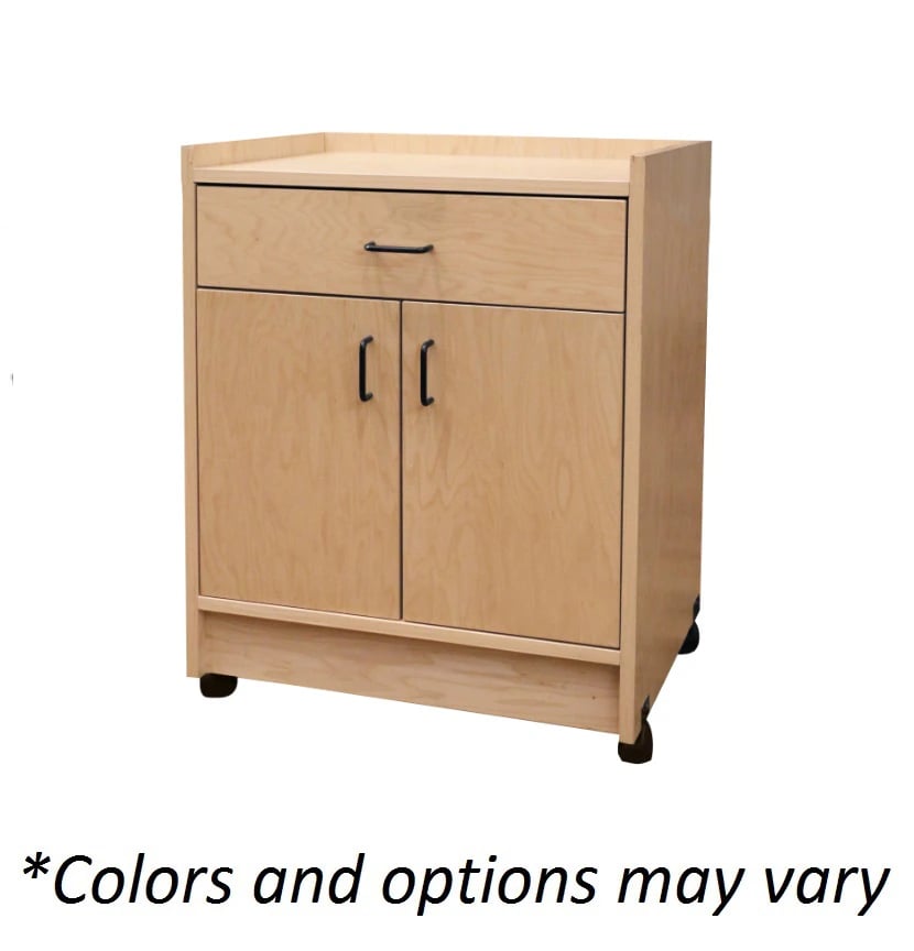 Athletic Edge Stor-Edge Modality Cart with 1 Drawer and 2 Doors