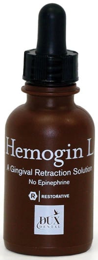 Kerr Hemogin-L Hemostatic Solution, 25% Aluminum Chloride, 35ml Bottle with Eye Dropper, #13052