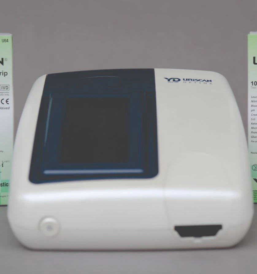 YD Diagnostics Uriscan Optima Urine Analyzer with 5 Bottles of 2ACR Urine Test Strips, CLIA Waived