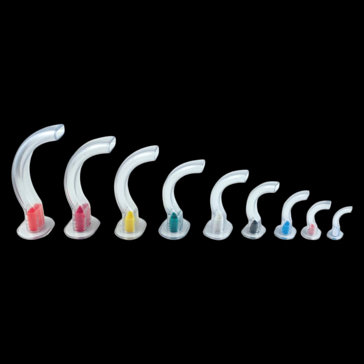 SunMed Guedel Disposable Airway, Adult Medium, 90mm, Yellow, 10/Pack