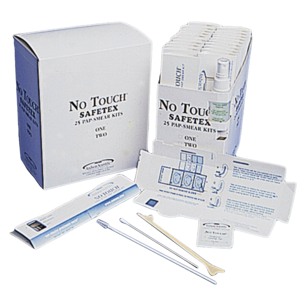 Safetex No-Touch Pap Smear Test Kit, 500/Case
