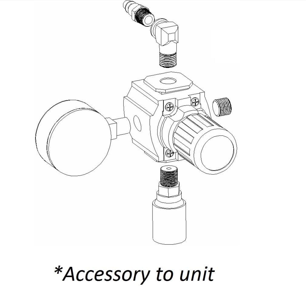 Chemetron Nitrogen Regulator, DISS Female Connection, Each