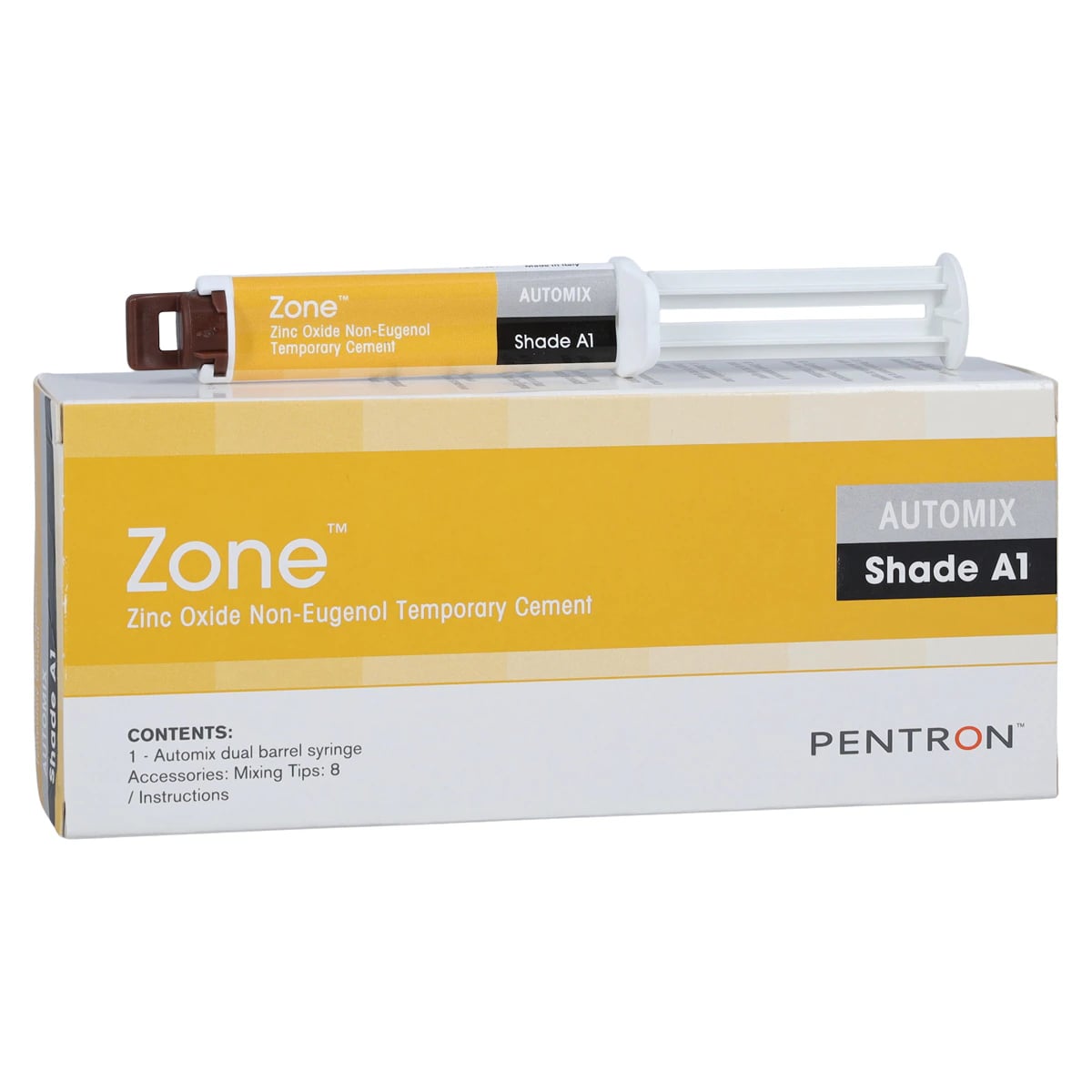 Zone Temporary Cement Automix Syringe, Shade A1, 4g, 27046DX