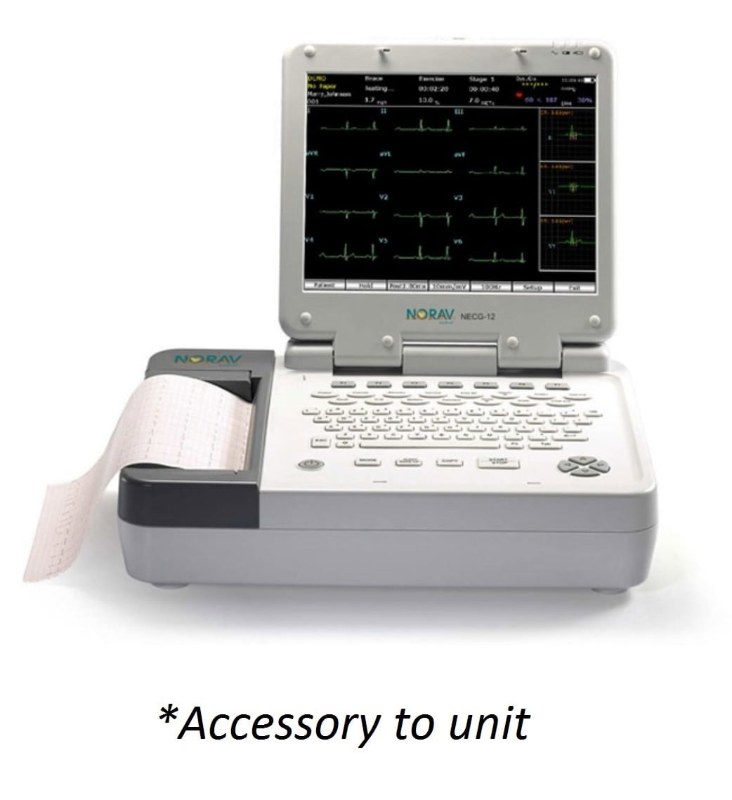 Norav Medical Cart HD for NECG-12 Resting ECG System, 4 Casters