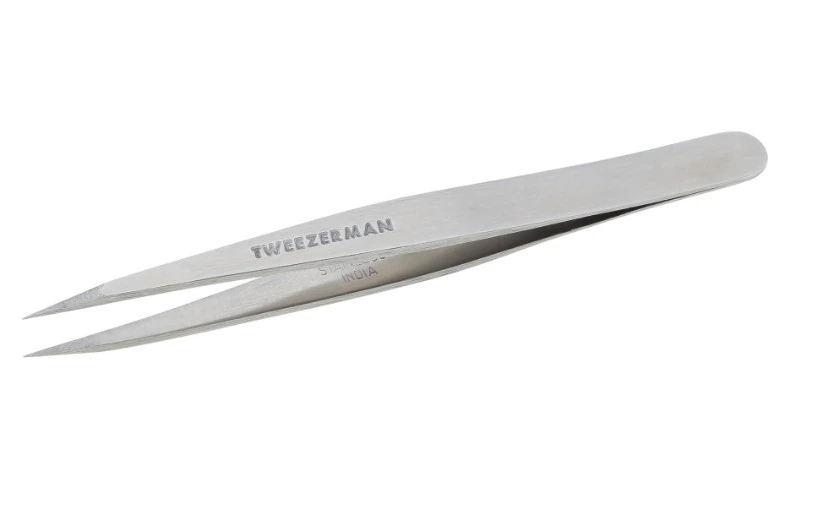 Tweezerman Tweezer Forcep, Pointed Stainless Steel, 4" Each
