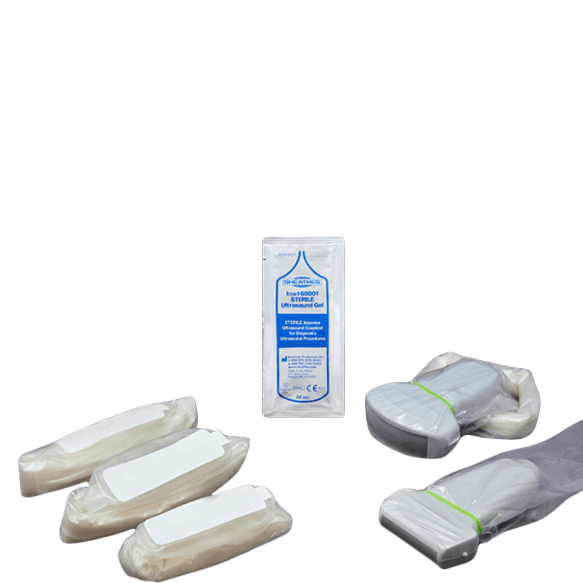 Sheathes3D Adhesive End Seamless Ultrasound Probe Cover Sheathes, 75/Case