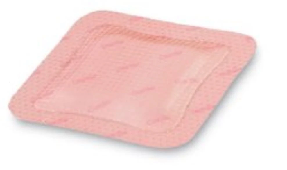Allevyn Gentle Border Hydrocellular Foam Dressing, 5x5" Sterile Square Adhesive, Pink, Smith & Nephew