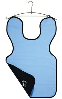 Kerr TotalCare Dux Lead-Free X-Ray Apron, Adult without Collar, Blue Microfiber, 23" x 26", 0.3 mm Protection, 31458