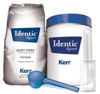 Kerr Identic Dust-Free Alginate Impression Material, Extra Fast Set, Hypoallergenic, Unscented, White, Value Pack (8 x 1 lb Bags), 27492DX
