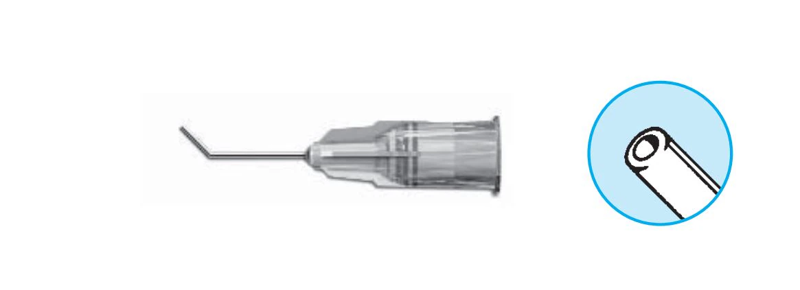 Summit Medical Anterior Chamber Irrigating Cannula, 27 Gauge, Angled/Round Tip