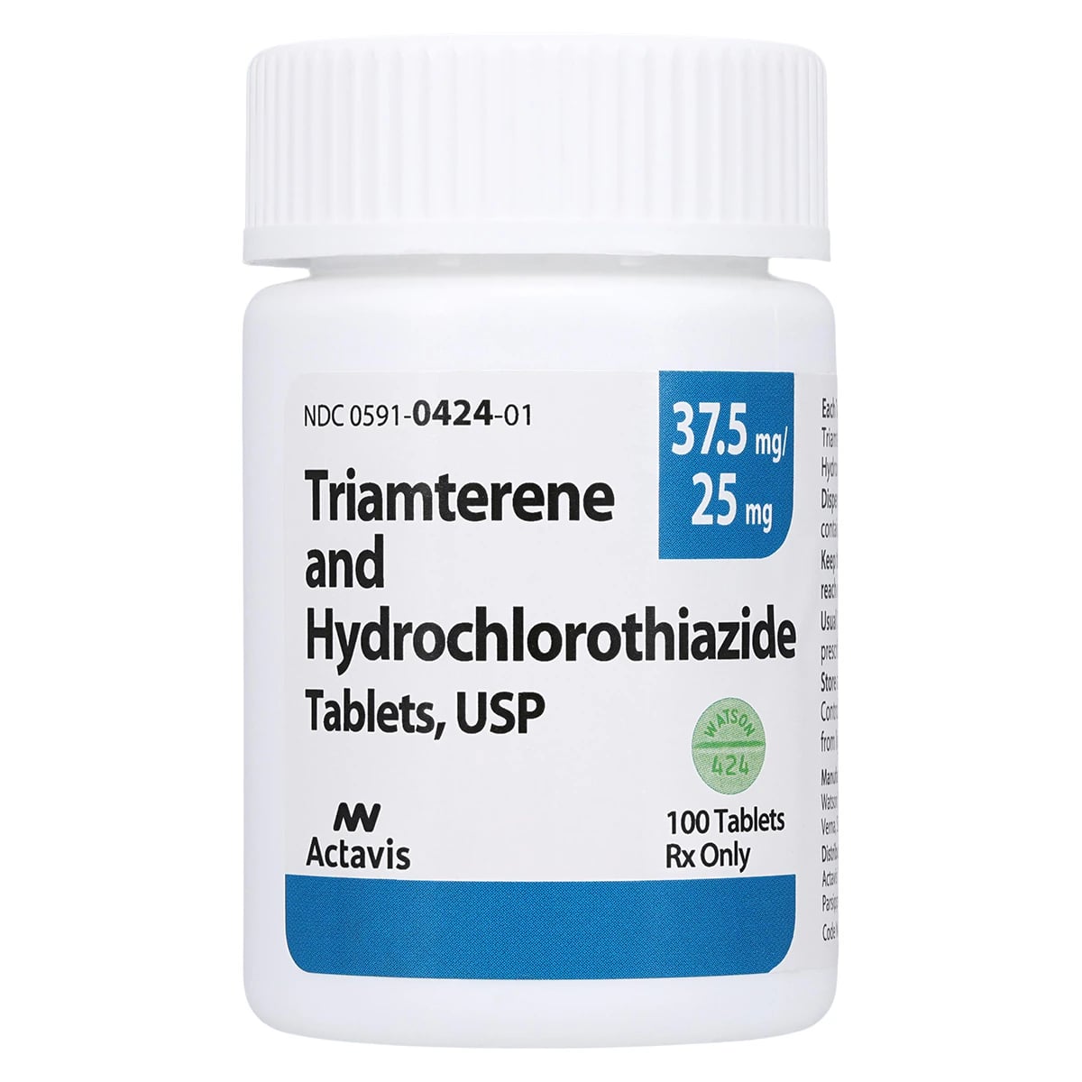 Triamterene/HCTZ Tablets 37.5mg/25mg, 100/Bottle, Teva Pharmaceuticals
