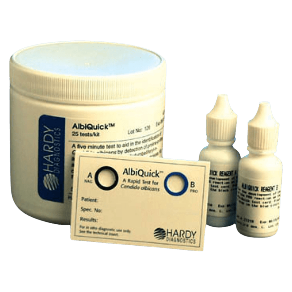Hardy Diagnostics AlbiQuick Candida Albicans Test Kit, 2x5mL, 25 Tests