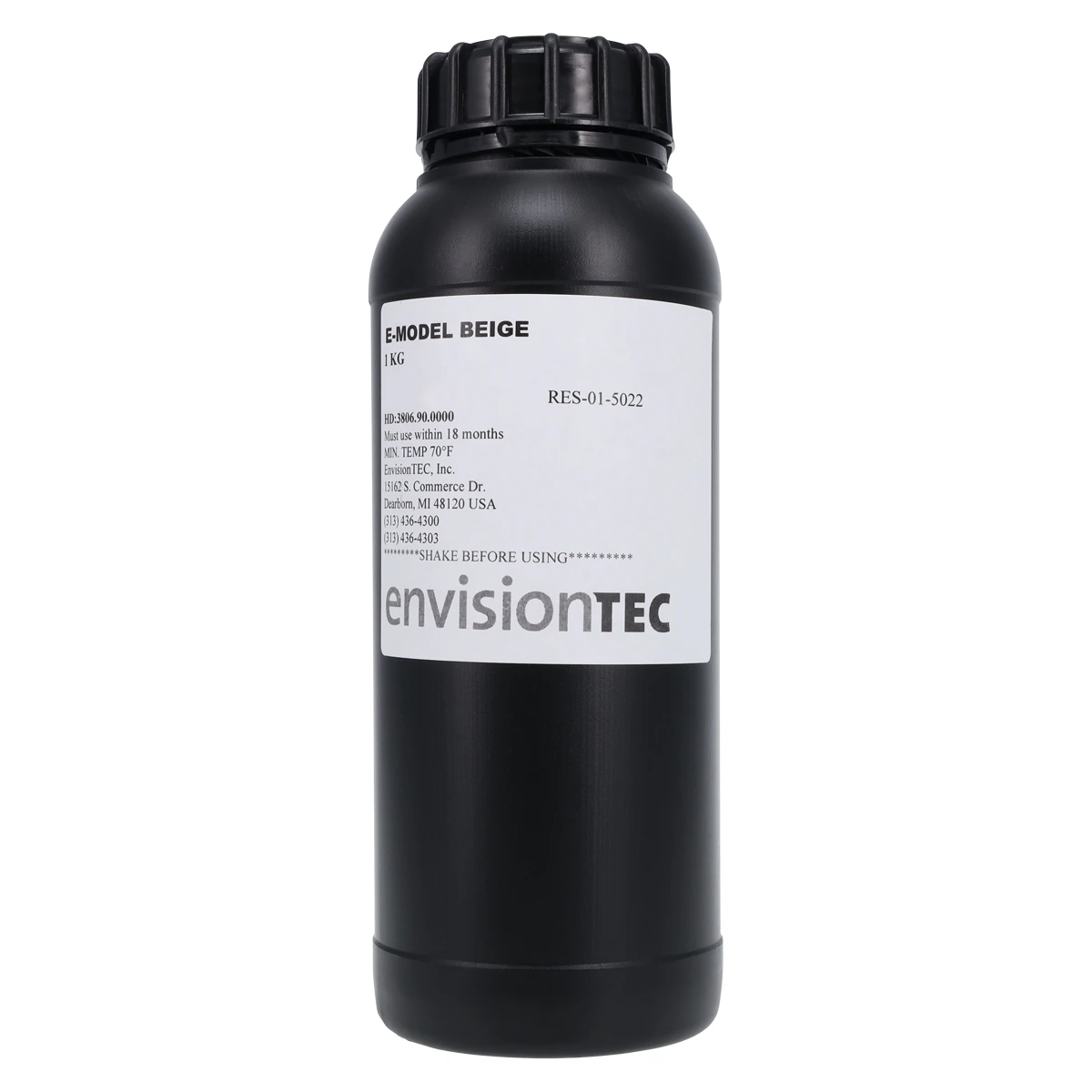 E-Model 3D Print Resin, Beige, 1 kg Bottle