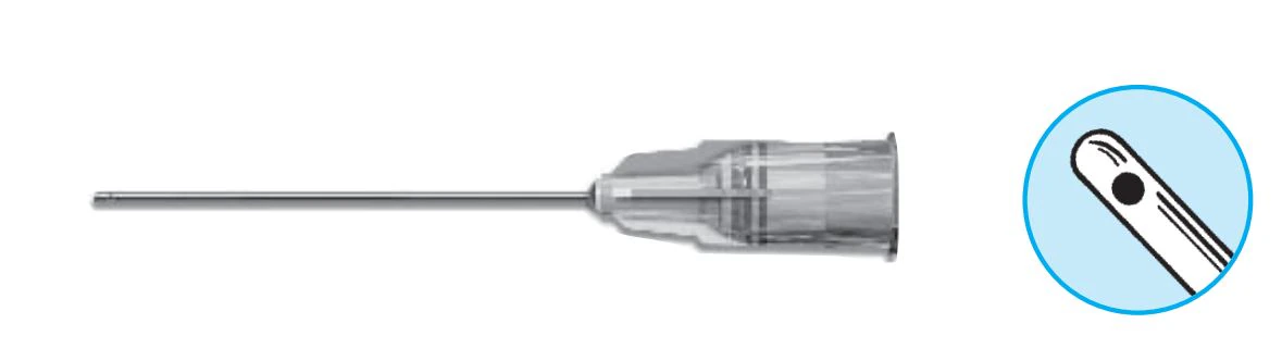 Summit Medical Lacrimal Cannula, 25G x 1-1/2", Closed End, Straight