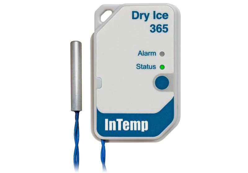 Onset InTemp Multiple Use Dry Ice Data Logger with 1.5M Probe, -95 to 50C/-139 to 122F, Each