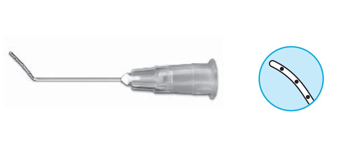 Summit Medical Lasik Irrigating Cannula, 25G x 1", Angled
