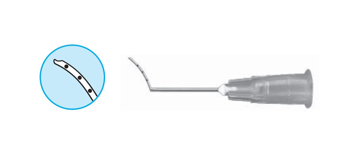 Summit Medical Lasik Irrigating Cannula, 25G x 1", Spatula Tip