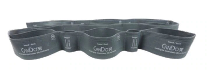 CanDo Multi-Grip Exercise Resistance Band, Silver (2X-Heavy), Fabrication Enterprises