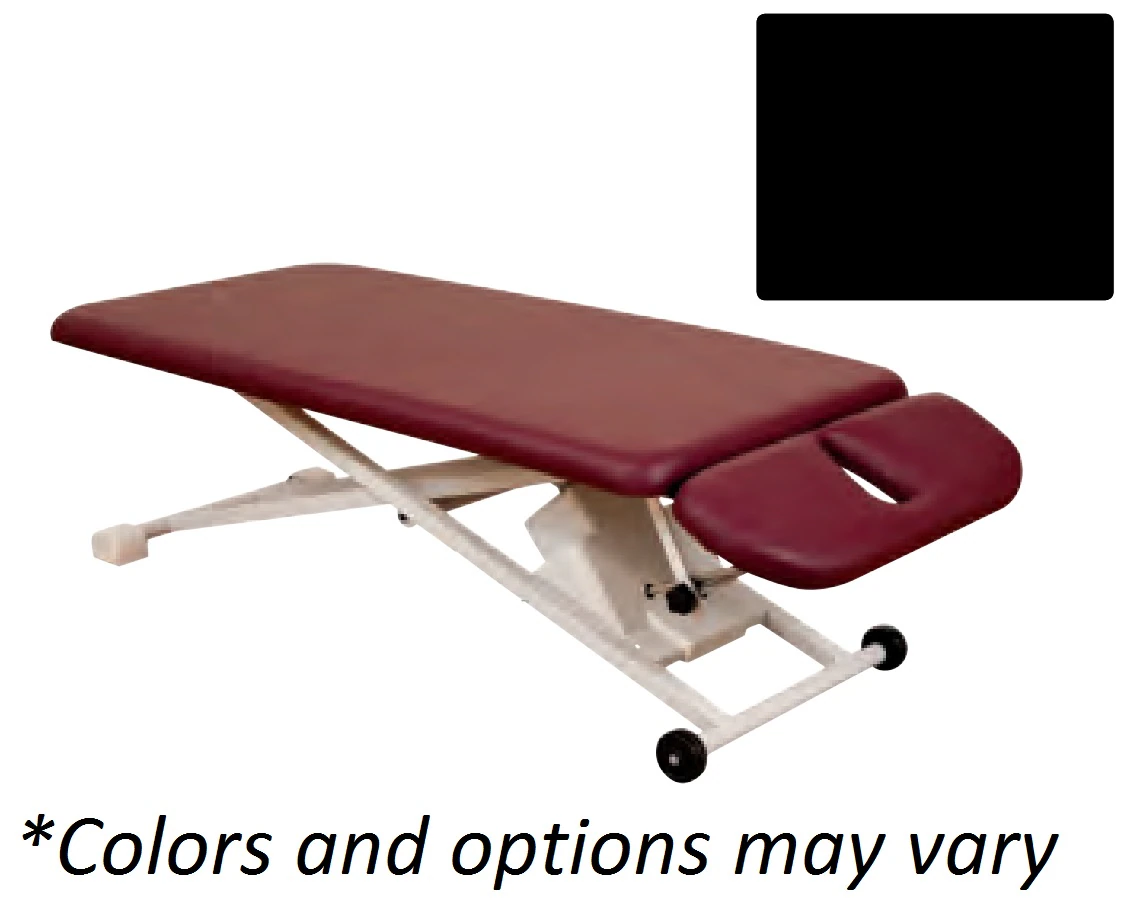 Oakworks Physical Therapy Table, 31"W, Black, 500 lb Capacity