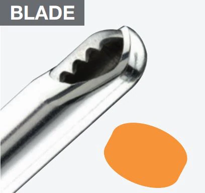 Conmed Linvatec Merlin Steel Arthroscopic Blade, 3.7mm, 15 Degree Gator