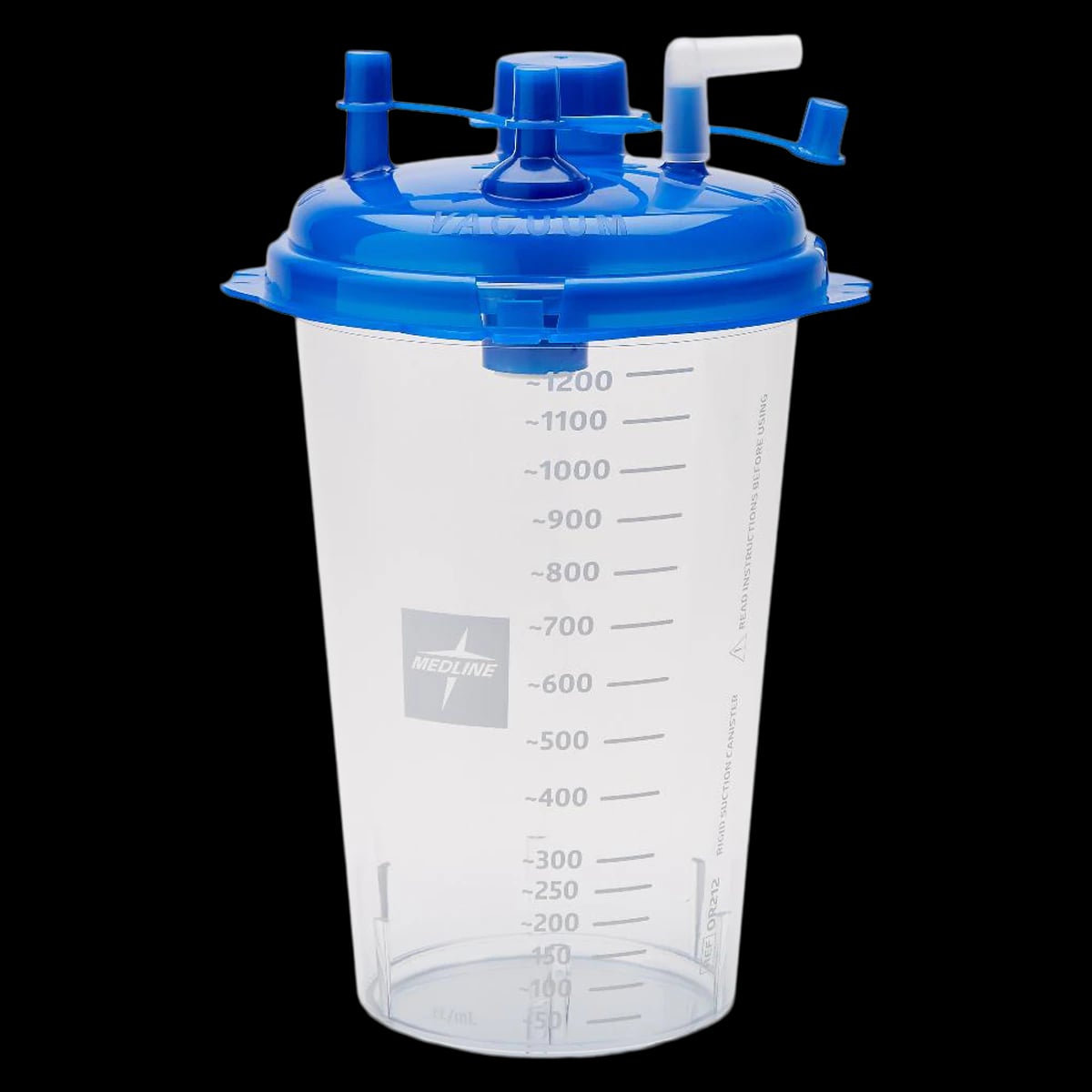 Medline Suction Canister Rigid, 1200cc