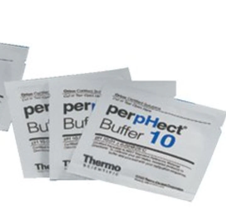 Orion pH 10.01 Calibration Buffer Solution, Blue, 15 mL Single-Use Pouches, 25/Package