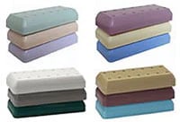 Kerr Bur Block Rectangle 14-Hole Baby Blue, Magnetic, 3"W x 1-1/4"D x 1/2"H, #31818DX