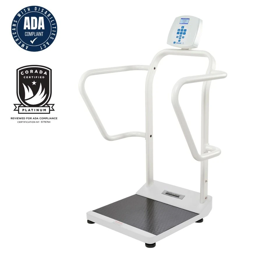 Healthometer Platform Scale with Bluetooth, 1000 lb Capacity, 1-1/2" TFT-LCD Screen