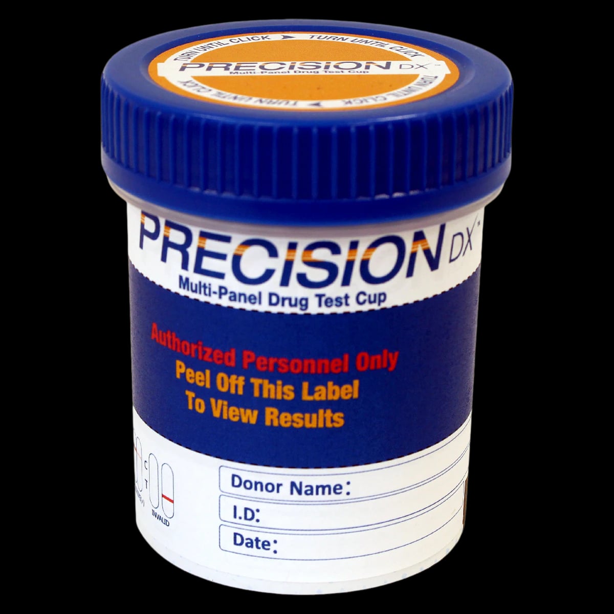 Precision DX 13-Panel CLIA Waived Drug Screen Cup, THC/COC/AMP/MOP/mAMP/PCP/BAR/BZO/MTD/MDMA/OXY/BUP/TCA, 25/Case