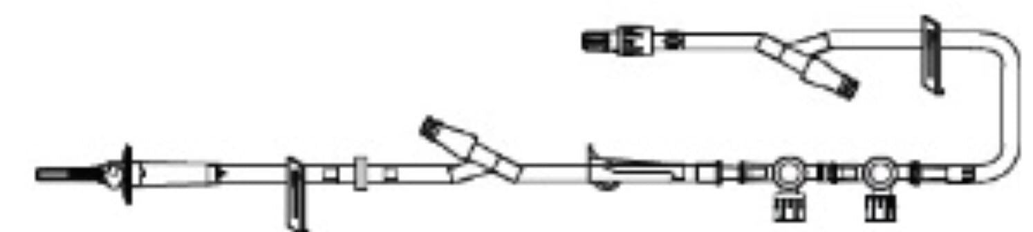 ICU Medical IV Administration Set, 15 Drops/mL, Priming Volume 15.5mL, 120" Tubing, Rotating Luer, Latex-Free, 25/Case