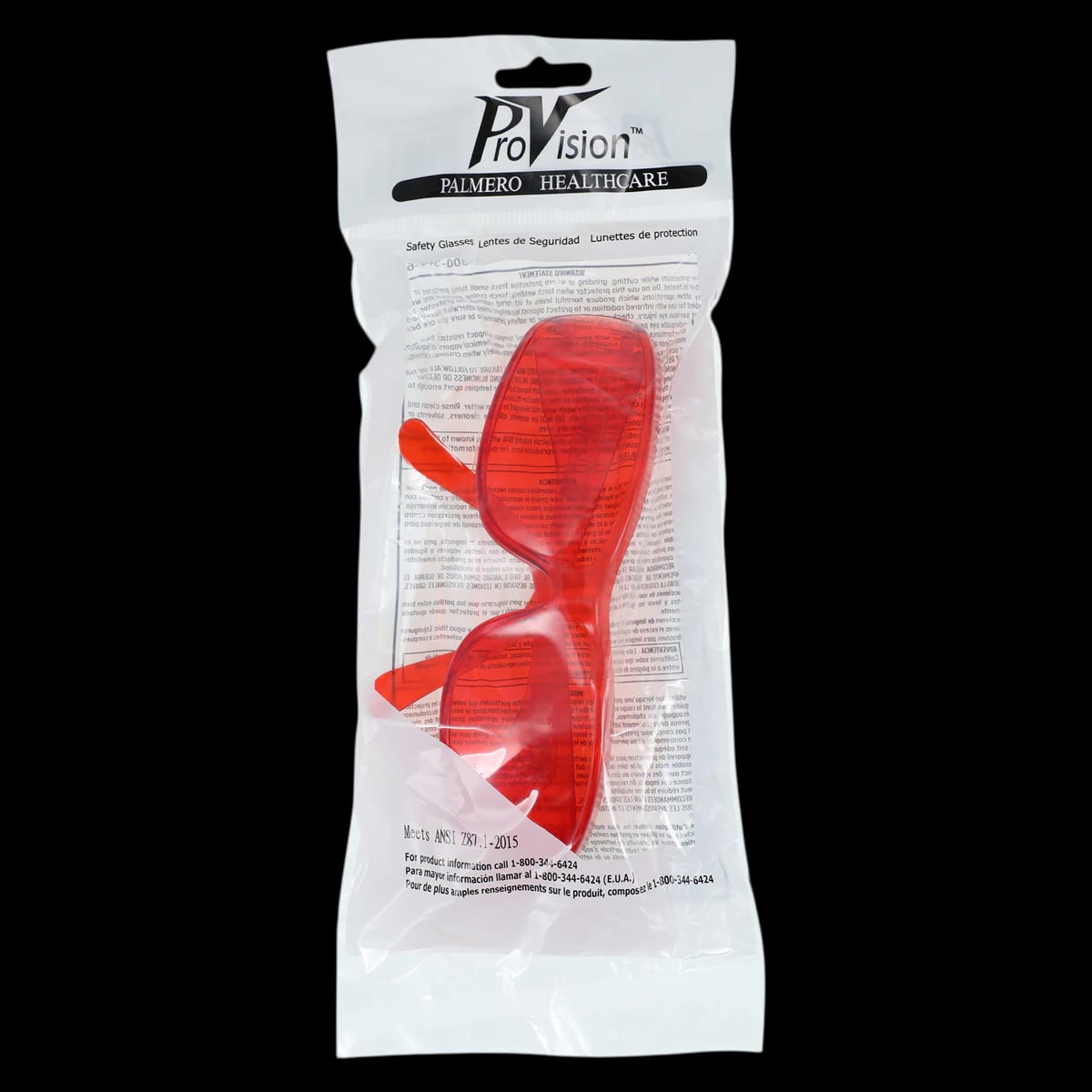 ProVision® Eyesaver Sleeks™ Safety Eyewear for Bonding – Red Frame, Red Lens, 16SLK