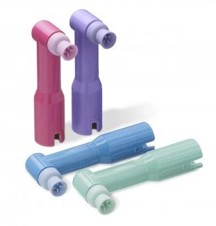 Denticolors Disposable Prophy Angles, Soft 4-Webbed Cup, Latex-Free, Assorted Colors, 144/Box, 502814