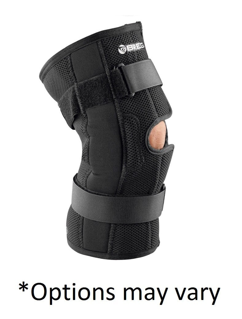 Breg Economy Hinged Knee Brace, Open Back, Neoprene, 3X-Large (15-18"), Left/Right