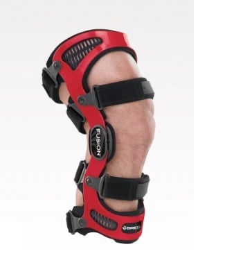 Breg Fusion XT Prefabricated Knee Brace, Adult, Large, Flexible Polymer, 18-19.5"