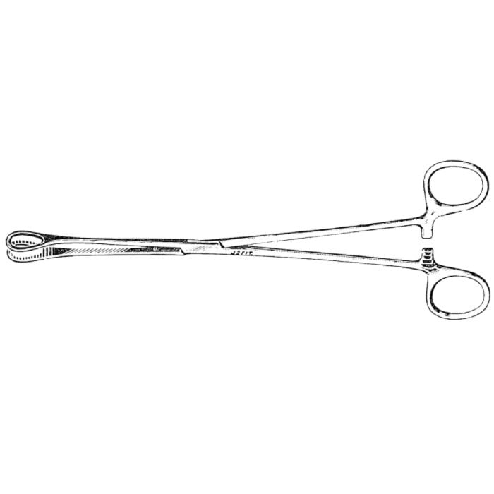 Jarit Foerster Forceps, Straight, Matte Finish, 9-1/2"