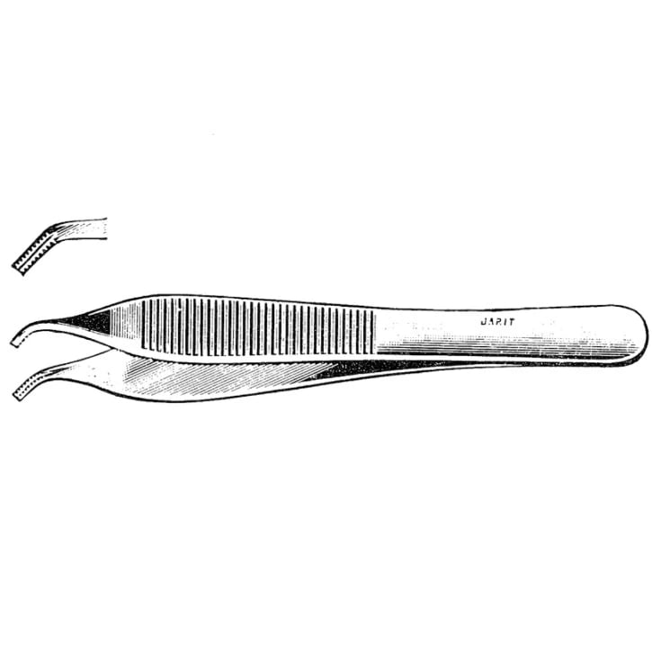 Jarit Adson-Brown Tissue Forcep, 4-7/8", German Stainless Steel, Mirror Finish