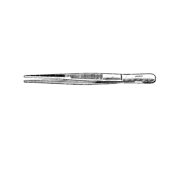 Jarit Dressing Forceps, Serrated, 7-3/4" (8"), German Stainless Steel, Each