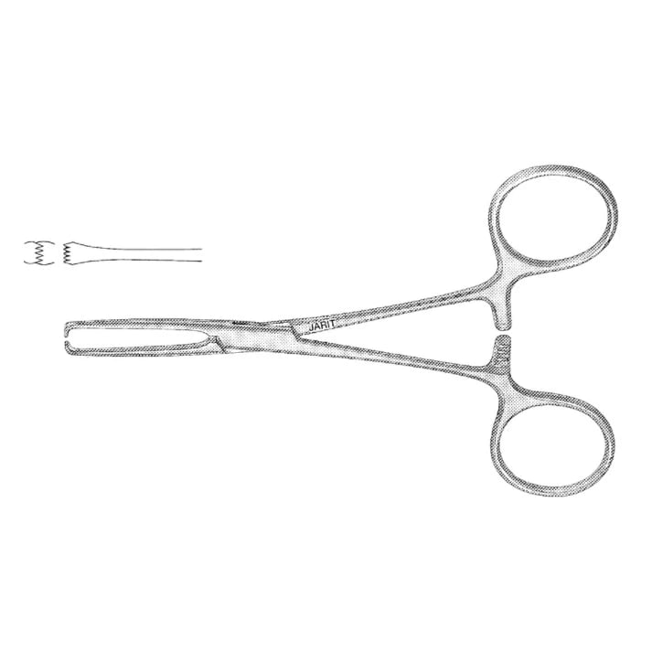 Jarit Allis Tissue Forceps, 6", 4x5 Teeth, Matt Finish