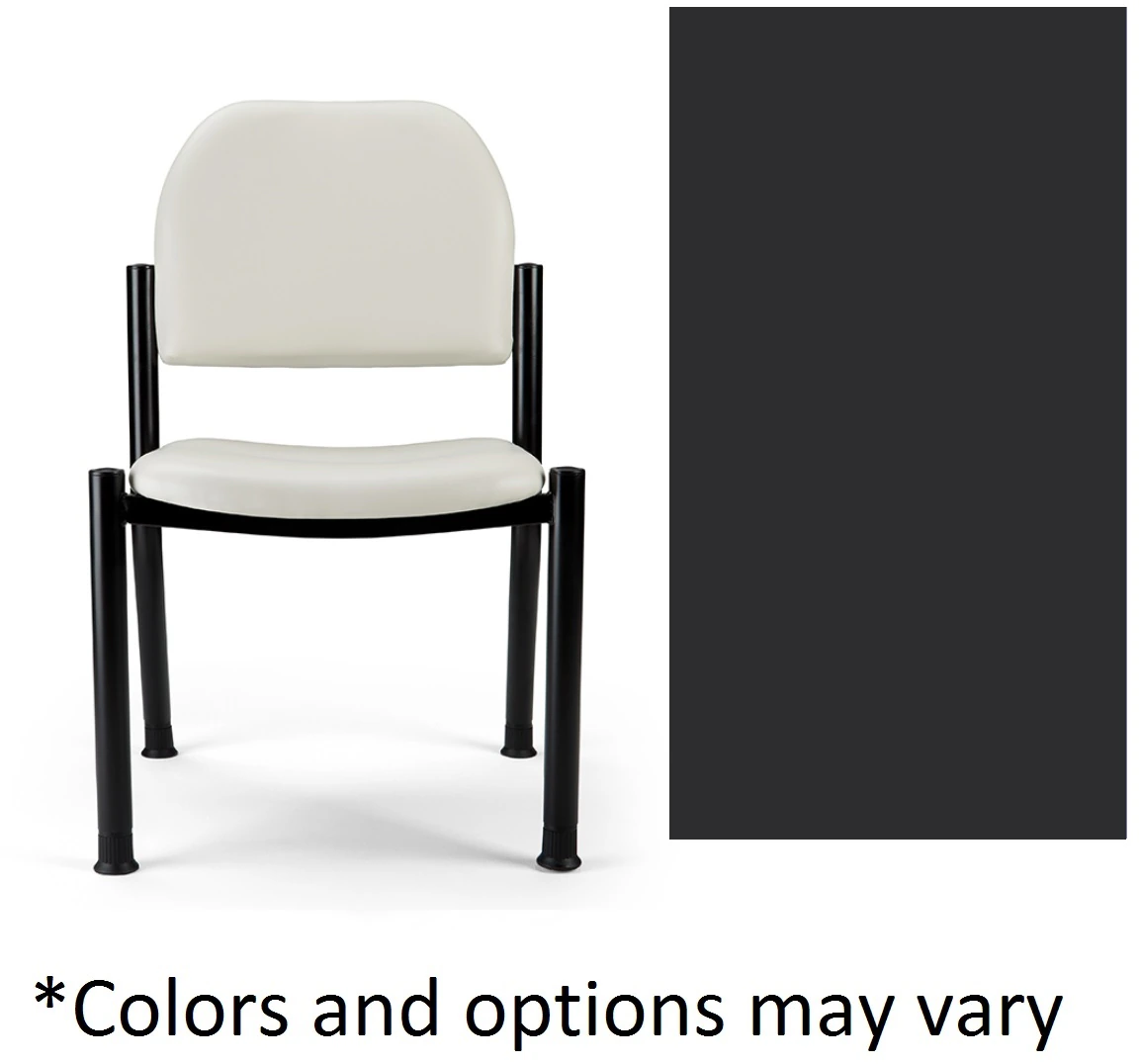 Midmark 280 Basic Side Chair, Obsidian