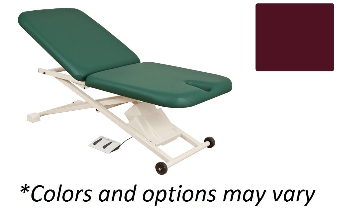 Oakworks PT150 Hi-Lo Physical Therapy Table, Ruby, 550 lb Capacity, 29-75" x 16-34"