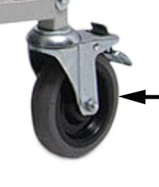 Graham-Field Rear Caster Top-Lock with Hardware for 574G/FR574G Recliner