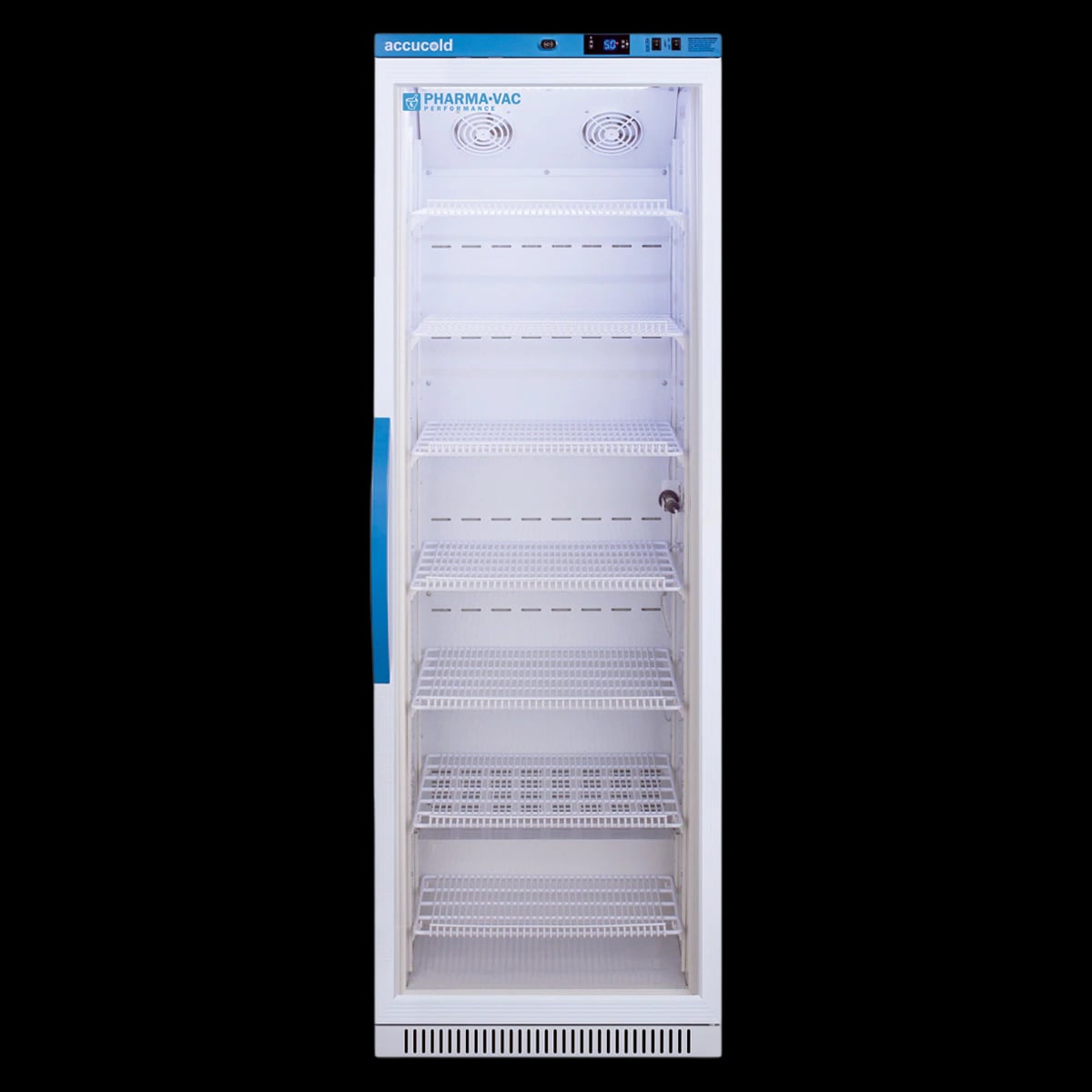 Accucold Vaccine Refrigerator, 15 Cu Ft, Glass Door, 2 to 8C, Automatic Defrost